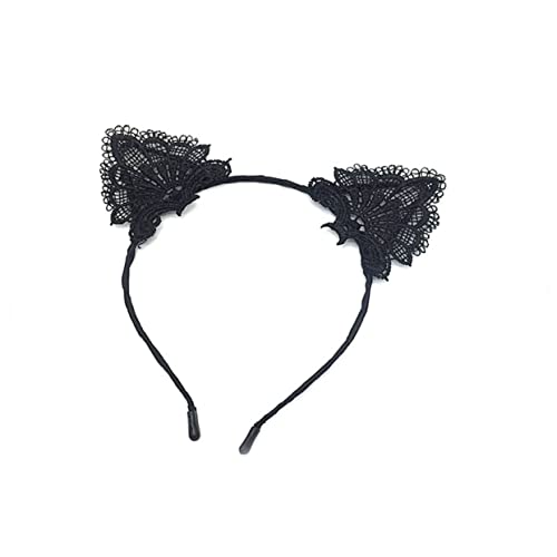 ABOOFAN 2st Haarbänder Für Damenhaar Karnevalsparty Haarreifen Tag Haarband Stirnbänder Für Damenhaar Augenmaske Kostüm Schwarze Geschenke Spitzenmasken Kostüm Fräulein Kleidung Halloween von ABOOFAN