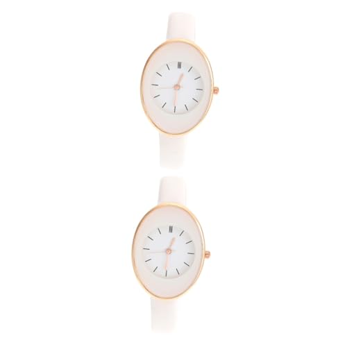 ABOOFAN 2stücke Damen-Armbanduhr Mit Verstellbarem Lederband -Uhr Für Outdoor-aktivitäten Quarzuhr Leicht Und Vielseitig Einsetzbar von ABOOFAN