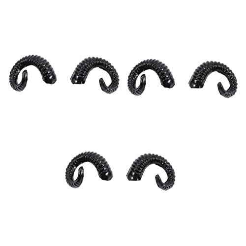 ABOOFAN 3 Paare Künstliches Croissant Stirnband Für Waldtiere Haarband Aus Horn Stirnband Aus Tierhorn Schwarze Scrunchies Für Haare Kunststofffarbe Halloween Dekorative Gegenstände von ABOOFAN