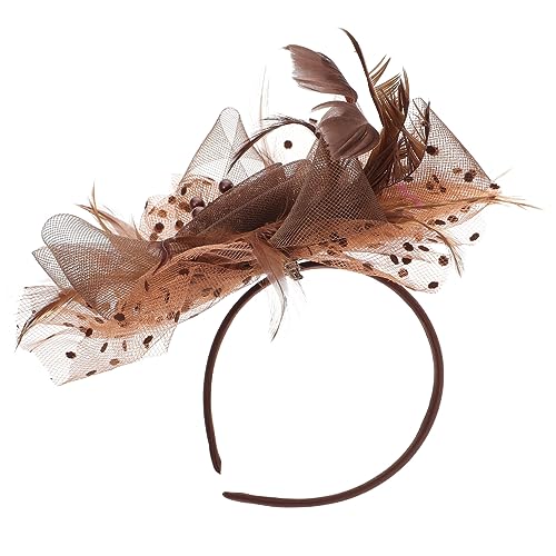 ABOOFAN 3 Stück Blumen-Mesh-Stirnband Haarspangen Für Damen Brautschleier Für Hochzeit Damen-Haar-Accessoires Fascinators Hut Für Damen Schleier-Stirnband Mit Haarspange von ABOOFAN