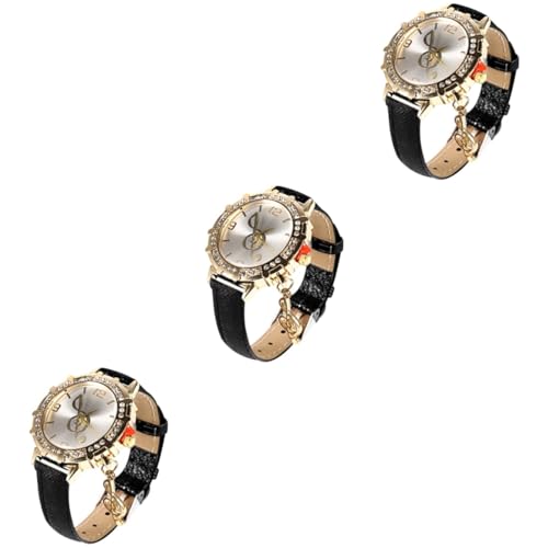 ABOOFAN 3-teilige Elegante Damen-Armbanduhr Aus Metall Und Stilvoll Für Den Täglichen Gebrauch von ABOOFAN
