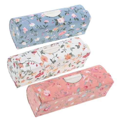 ABOOFAN 3stücke Kosmetikkoffer Mit Spiegel Lippenstiftetui Für Damen Tragbares Make-up-reiseetui Lippenstift-Organizer Mit Spiegel Für Frauen Kompakter Lippenstifthalter Für Handtasche von ABOOFAN