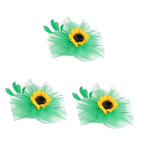 ABOOFAN 3 Stück Netz-Kopfschmuck Braut-Kopfschmuck Retro-Party-Stirnband Blumen-Fascinators Für Frauen Kirchenschleier Netz Blumen-Haar-Accessoires Fascinator-Hüte Teehut von ABOOFAN