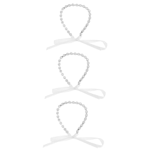 ABOOFAN 3st Strass-stirnband Haarschmuck Haarteil Hochzeit Damen Kristall von ABOOFAN