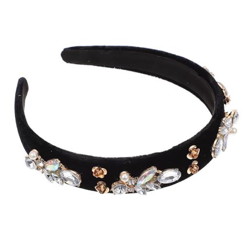 ABOOFAN 3 Stück Strass-Stirnband Gepolstert Modische Stirnbänder Für Frauen Strass-Haarband Braut-Haarband Haar-Accessoire Für Frauen Mädchen Haar-Dekor Elastizität von ABOOFAN