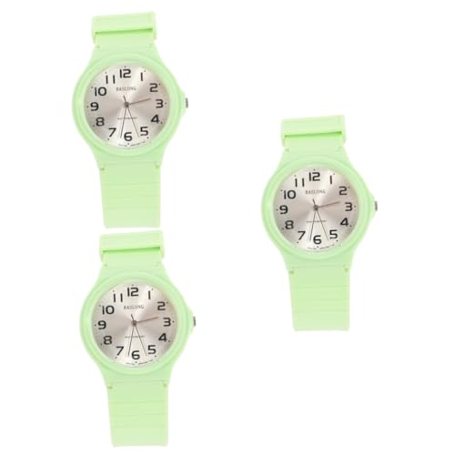 ABOOFAN 3-teiliges Quarz-armbanduhren Für Jungen Und Mädchen Lässige Uhr Süßes Lederarmband Für Jungen Und Mädchen Armbanduhr Studenten-quarzuhr von ABOOFAN