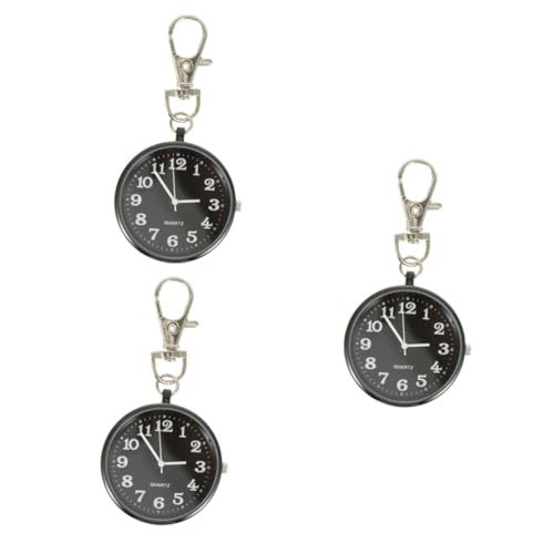 ABOOFAN 3 Stück Uhren Schlüsselanhänger Taschenuhr Für Männer Und Frauen Uhr Für Krankenschwestern Ärzte Studenten von ABOOFAN