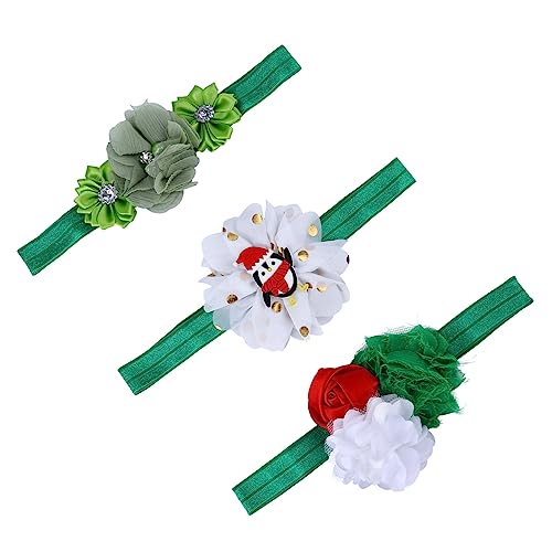 ABOOFAN 3st Weihnachtsstirnband Für Kinder Baby-stirnband Festival-haarband Babyschleife Weihnachtsstirnbänder Für Mädchen Weihnachtsaccessoires Kleine Geweih Weihnachtsmütze Stoff von ABOOFAN