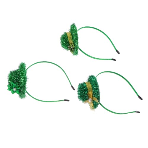 ABOOFAN 3 Teiliges Irisches Stirnband Zum St Patrick'S Day Hundekostüm Zubehör Lustiger Haustier Kopfschmuck Zum St Patrick'S Day Haustier Kopfbedeckung Kinder Haar Accessoires von ABOOFAN