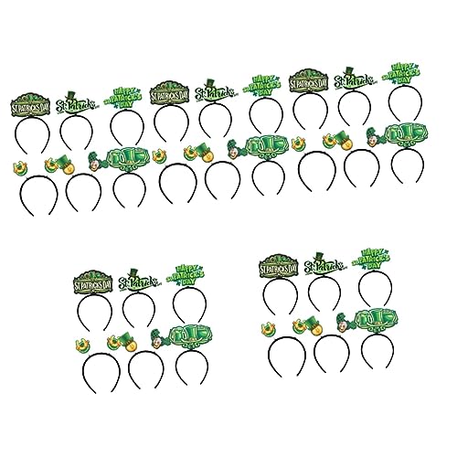 ABOOFAN 30 Stk Klee Stirnband Lieferungen Für Den St.-paddys-tag St Pattys Day Zubehör Kleeblatt-haarreifen Grünes Kleeblatt-stirnband Klee-haarreifen Fräulein Patrick Gefühlt Die Blumen von ABOOFAN