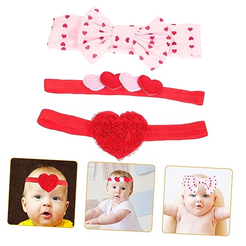 ABOOFAN 3st Neugeborenen-stirnbänder Für Mädchen Baby-stirnbänder Baby-party-stirnband Baby-haar-accessoire Stirnband Für Babymädchen Baby-stirnband Kopfbedeckung Krawatte Kleinkind Stoff von ABOOFAN