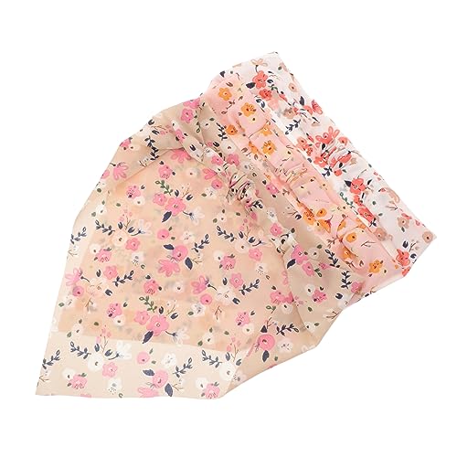 ABOOFAN 3st Kopftuch-stirnband Für Damen Im Gartenstil Dreieckiges Bandana Haarschals Mit Blumenmuster Bandana Für Die Haare Bandanas Für Damen, Kopftuch Für Damen Mädchen Gummiband Stoff von ABOOFAN