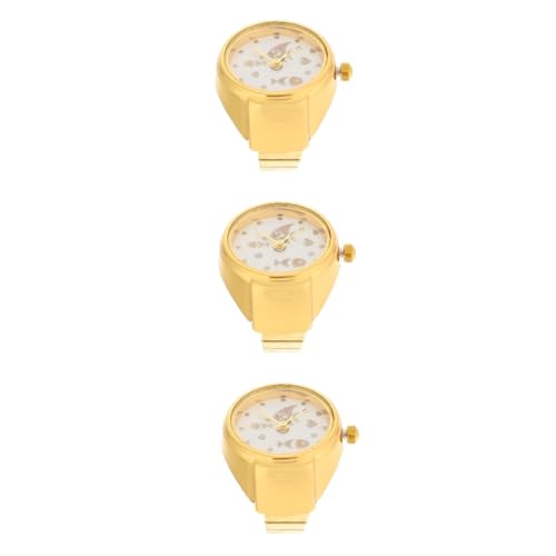 ABOOFAN 3stücke Dekorativer -Uhr Für Damen Und Tragbare Fingeruhr Mit Einzigartigem Farbverlauf-Design Und Langlebig Für Oder Alltag von ABOOFAN