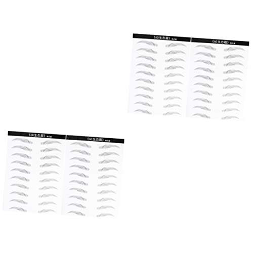 ABOOFAN Wasserfeste Aufkleber 4 Blattpaare Einfach Aufkleber Für Augenbrauen 4d Augenbrauen-Make-up von ABOOFAN