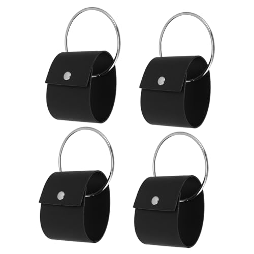 ABOOFAN 4stücke Teiliges Pu Handtuchring Mit Haken Eleganter Aufhänger Für Handtücher Schals Und Handschuhe Vielseitiger Für Badezimmer Küche Und Schlafzimmer Stilvolles Design von ABOOFAN