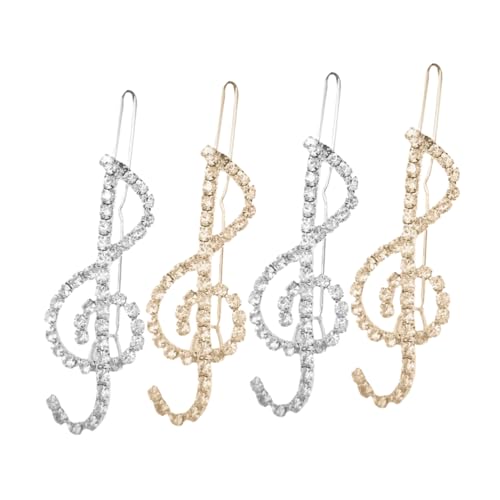 ABOOFAN 4 Stück Musiknoten-haarnadel Musiknoten-haarspange Haarspangen Für Hochzeit Haarschmuck Für Frauen Haarspangen Mit Strasssteinen Krallenclip Mit Strasssteinen Brauthaarclip Metall ABOOFAN 4 Stück Musiknoten-haarnadel Musiknoten-haarspange Haarspangen Für Hochzeit Haarschmuck Für Frauen Haarspangen Mit Strasssteinen Krallenclip Mit Strasssteinen Brauthaarclip Metall von ABOOFAN
