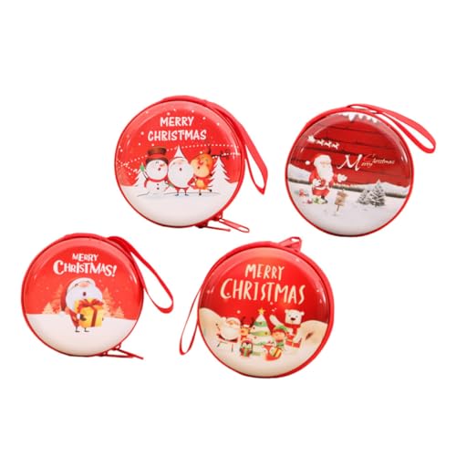 ABOOFAN 4-teiliges Kinder-Portemonnaie Mit Weihnachtsmotiv Kompakt Und Funktional Wiederverwendbar Festliches Und Süßes Design von ABOOFAN