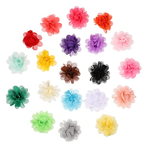 ABOOFAN Blumenhaarnadeln 40 Stk Chiffon-haarspange Mit Haarschmuck Sommer Braut Blumenkopfschmuck Stoff Haarschmuck Für Kinder von ABOOFAN