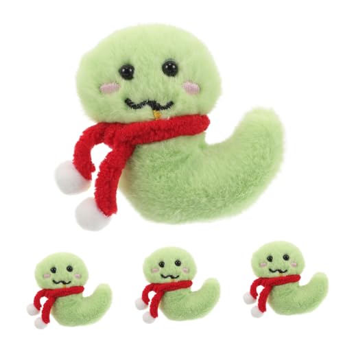 ABOOFAN 4stücke Plüschschlange Brosche Winziger Stofftier-anstecknadel Cartoon-schlange-abzeichen Dekorativ Für Kleidung Tasche Hut Junge Mädchen Mantel Rucksack von ABOOFAN