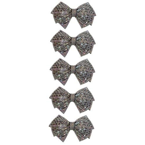 ABOOFAN 5st Strass Schmetterling Haarspange Haarnadeln Für Frauen Schleifenhaarspangen Haarspange Mit Schleife Haarspangen Für Die Hochzeit Bowknot-clip Mädchen Ausgabekarte Filz Fräulein von ABOOFAN