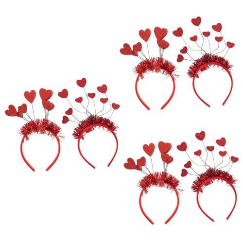 ABOOFAN 6 Stk Liebe Stirnband Festival Haargummis Für Mädchen Valentinstag Stirnband Sonnenbrillen-stirnband Für Frauen Sonnenbrille Stirnband Amor Kostüm Schal Damen Hochzeit Eisendraht von ABOOFAN
