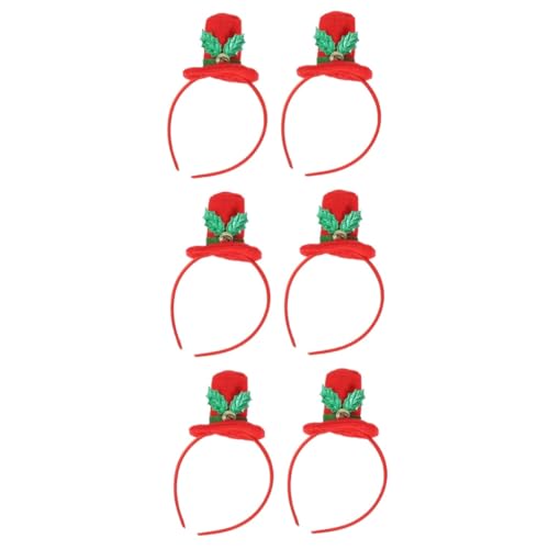 ABOOFAN 6 kinder haarschmuck kinder weihnachtskostüm xmas tree decorations baumschmuck weihnachten weihnachtsmütze stirnband Weihnachts-Haarschmuck Erwachsener Dekorationen Partybedarf von ABOOFAN