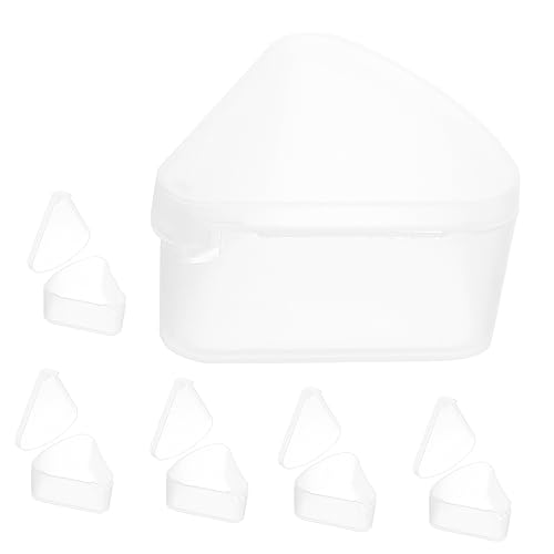 ABOOFAN 6 Stück Dreieckiger Make Up Schwammhalter Wiederverwendbare Puderquaste Aufbewahrungsbox Tragbare Kosmetik Organizer Leicht Kunststoff Organizer für Reisen und Alltag von ABOOFAN