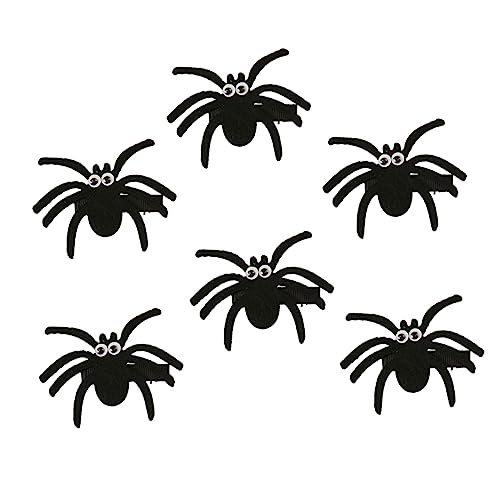 ABOOFAN 6 Stück Haarspangen Realistische Kunststoff-Spinne Halloween-Haar-Haar-Accessoires Haar-Accessoires Für Haar-Accessoire Für Mädchen Haarnadel Festes Volumen Cosplay von ABOOFAN