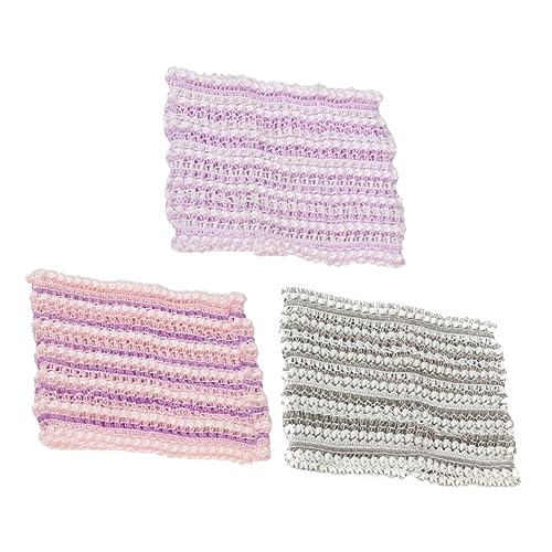 ABOOFAN 6 Stück Mesh-Stirnband Verziertes Stirnband Stirnbänder Für Mädchen Make-Up-Haarband Hautpflege-Stirnband Haarbänder Für Mädchen Spa-Handtuch Haarwickel Mädchenhaar von ABOOFAN