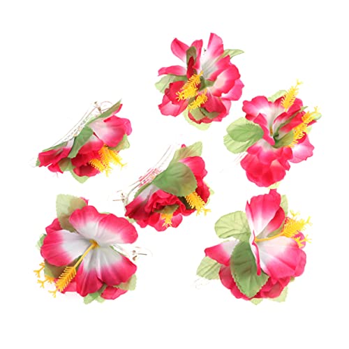 ABOOFAN 6st Hawaiianische Blumen Haarspangen Blumenhaarspangen Für Frauen Strandblume Hibiskusblüten-haarspangen Haarspange Orchidee Haarspangen Haarbedarf Böhmen Braut Haarschmuck von ABOOFAN