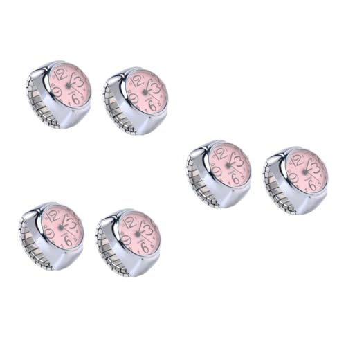 ABOOFAN 6 Tragbare Fingerringe Valentinstagsgeschenk Ringuhr Geschenk Für Freundin Niedliche Passende Armbänder Für Paare Ringe von ABOOFAN
