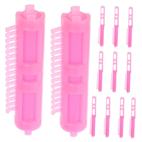 ABOOFAN 60 Stk Dauerwelle Crimper-haarwerkzeug Lockige Haarspangen Rosa Haarspangen Dauerwellenstäbe Für Naturhaar Haarspange Haarstyling-werkzeuge Haarwurzeln Damen Harz Rolle von ABOOFAN