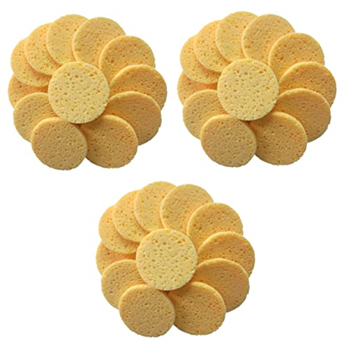 ABOOFAN 60 Stk runde Polster Schwämme Make-up-Puderquaste Gesichts-Make-up-Entferner Peeling-Luffa-Pad bilden Wattepads Make-up-Baumwolle das Gesicht Schwamm Reinigungswatte Gesichtswäsche von ABOOFAN