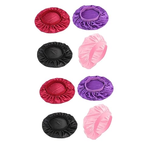 ABOOFAN 8 Stück Haargummis Für Frauen Haarhaube Zum Schlafen Haargummis Für Frauen Satin-Haube Mütze Bandanas Für Frauen Bandana-Stirnbänder Für Frauen Nachtmütze von ABOOFAN