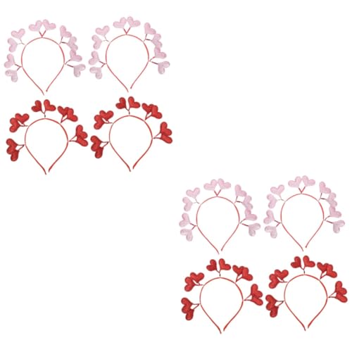 ABOOFAN 8 Stk Liebe Stirnband Funkelndes Stirnband Pailletten-herz-stirnband Valentinstag Festliches Stirnband Valentins-headbopper Valentinstag Kopfbedeckungen Grüßer Gefühlt Hochzeit von ABOOFAN