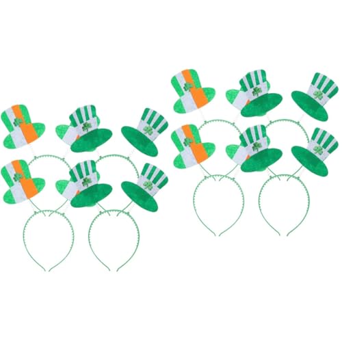 ABOOFAN 8 Stk Klee Stirnband Haarschmuck Für Dekoratives Stirnband St Patricks Day Stirnband Patricks Day Partyzubehör Party-stirnband Festival-party-haarband Plastik Fräulein Kopf Behaart von ABOOFAN