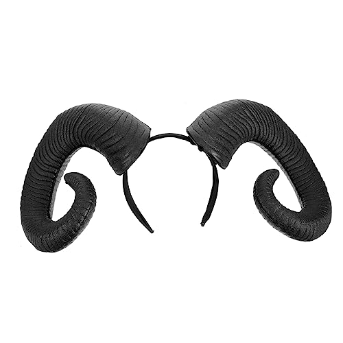 ABOOFAN Haarschmuck 8-Teiliges Halloween- Vintage- Haarbänder Für Männer Geweih- Teufelshörner- Halloween-Kopfbedeckung Für Frauen Elfenohren Braune Haut Stirnband von ABOOFAN
