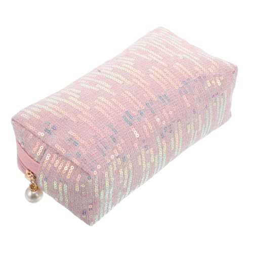 ABOOFAN Auto-Aufbewahrungstasche Make -up -Taschen Make -up -Tasche für Frauen Make -up -Reisetasche Make-up-Organizer für den Schminktisch Kulturbeutel für die Reise Polyester Rosa von ABOOFAN