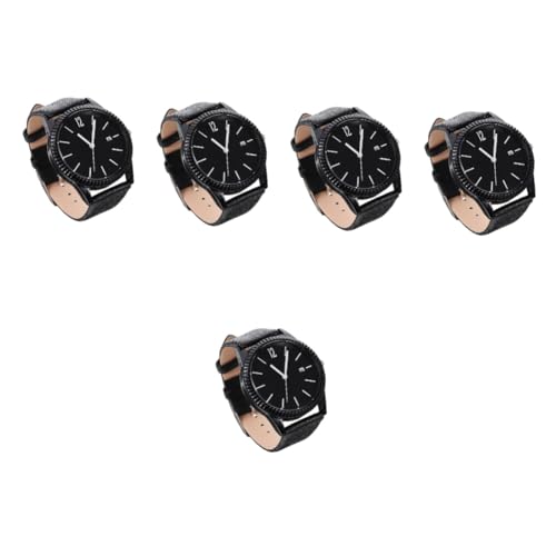 ABOOFAN Betrachten 5 Stück Quarzuhr Damenuhr Damenuhren Praktische Uhr Modische Dekorative Legierung Lederarmbanduhr Armbanduhr Uhrenarmbänder Für Damen von ABOOFAN