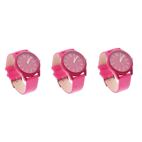 ABOOFAN 3 Stücke Dekorative Armbanduhr Multifunktionsuhr Lederarmband Uhr Frauen Uhr Ornament von ABOOFAN