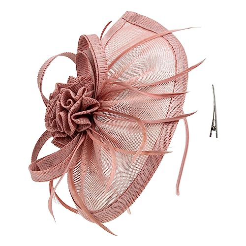 ABOOFAN Feder Hüte Für Damen -kopfbedeckungen Party-kopfschmuck Derby-haarspange 1920er Veil Stirnband Fascinator-stirnband Brauthochzeitsschleier Jahrgang Hanfimitat Frau Schal von ABOOFAN