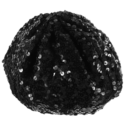 ABOOFAN Damen Pailletten Baskenmütze Schwarz Glänzende Mütze Für Kostümpartys Tanzaufführungen Und Themenveranstaltungen Leicht Tragbar Und Modisch von ABOOFAN