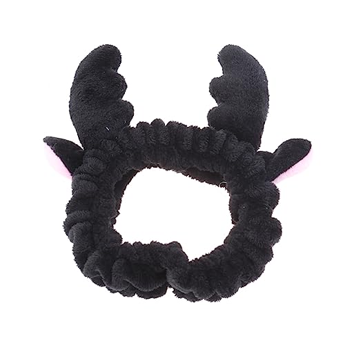 ABOOFAN Hirschgeweih Haarband Elastisches Kosmetisches Haarband Dehnbares Stirnband Make-up-haarband Make-up-kopftücher Rentierhaar-accessoires Rutschfestes Haartuch Handtuch Fräulein Spa von ABOOFAN