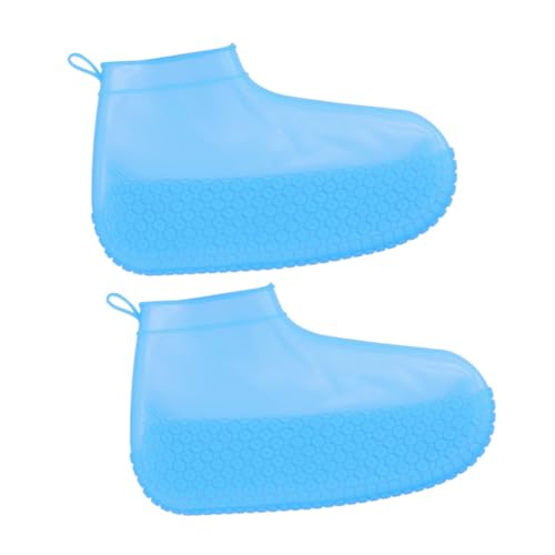 ABOOFAN Gummi Schuhüberzieher rutschfest Verschleißfest Outdoor Überschuhe Damen Herren Faltbar Leicht zu Reinigen Schutz vor Regen und Schlamm Blau von ABOOFAN