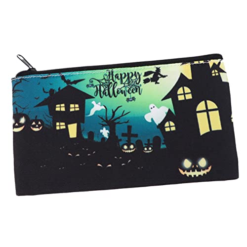 ABOOFAN Halloween-Kosmetiktasche Halloween Kosmetiktaschen Groß Make-up-Tasche Mit Halloween-Thema Halloween-Make-up-Tasche Masse Damen Kulturbeutel Fräulein Segeltuch Make-up-Box Mini von ABOOFAN