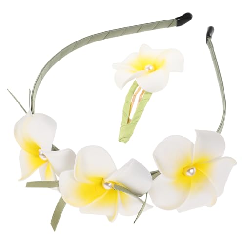 ABOOFAN Hawaiianische Haarklammern Teilig Plumeria Blume Haarspangen Damen Haarschmuck für Party Strand Hochzeit Alltag Langlebig und Einfach zu Tragen von ABOOFAN