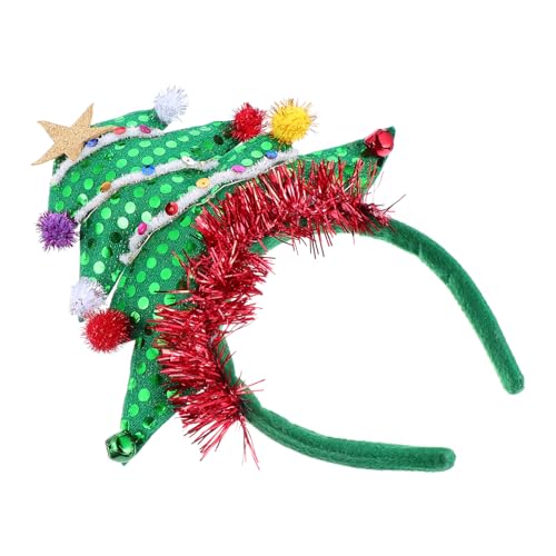 ABOOFAN Leuchtendes Weihnachts-stirnband Weihnachtsbaum-stirnbänder Für Frauen Baum Kostüm Stirnband Elfenmütze Stirnband Weihnachtskopfstücke Baum Stirnband Stoff Erwachsener Geweih Kind von ABOOFAN