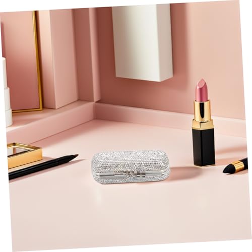 ABOOFAN Lipstick Organizer Box mit Funkelnden Strasssteinen Tragbarer Lippenstifthalter für Reisen und Alltag Kompakte Mini Aufbewahrungstasche zum Schutz und Ordentlichen Verstauen in von ABOOFAN
