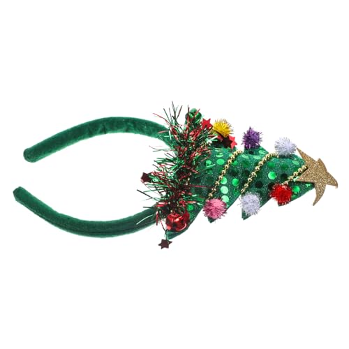 ABOOFAN Weihnachtsstirnbänder Für Erwachsene Stirnbänder Für Die Haarschmuck Für Den Haarschmuck Für Mädchen Glitzer-weihnachts-stirnband Haargummis Hüte Kosmetika Stoff Die Klingel Damen von ABOOFAN