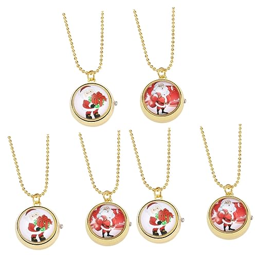 ABOOFAN Mechanische Uhr 6 Stück Antike Mit Halskette Uhren Für Herren Cartoon- Stilvolle Gyro-Uhr Anime-Cartoon-Student Drehbare Weihnachtsdekoration von ABOOFAN